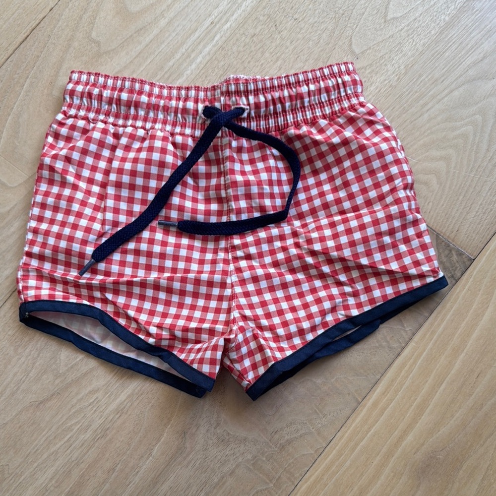 Red Gingham Checkered Shorts